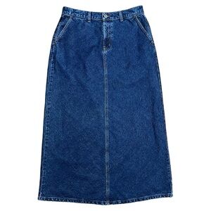 Crossroads Vintage Denim Maxi Skirt in Sz 10